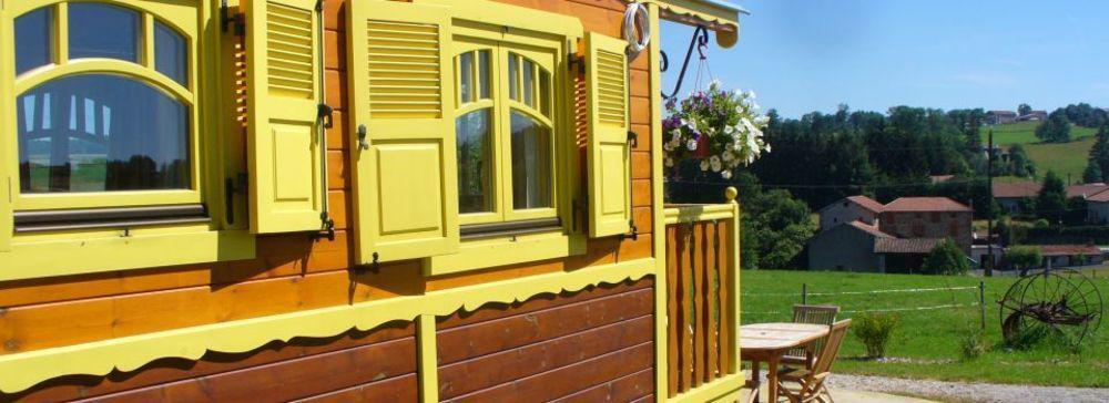 Les Roulottes De La Ferme Des Chanaux Saint-Julien-d'Ance Εξωτερικό φωτογραφία
